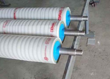 Textile rubber roller